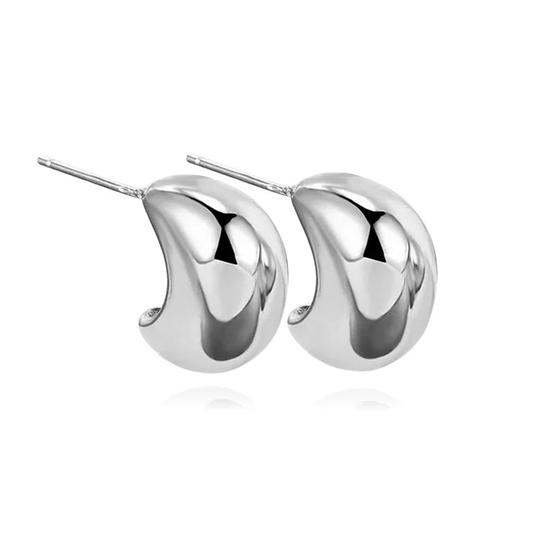 ✨ Boucles d'Oreilles Victoire Demi-Lune Argent 925 Poinçonné | Élégance Céleste