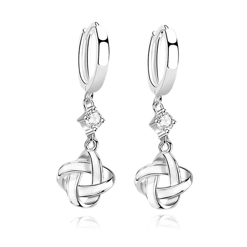 Boucles d'Oreilles Argent 925 Zirconium | Certifiées Poinçon | Design Intemporel | Bijou Femme Chic