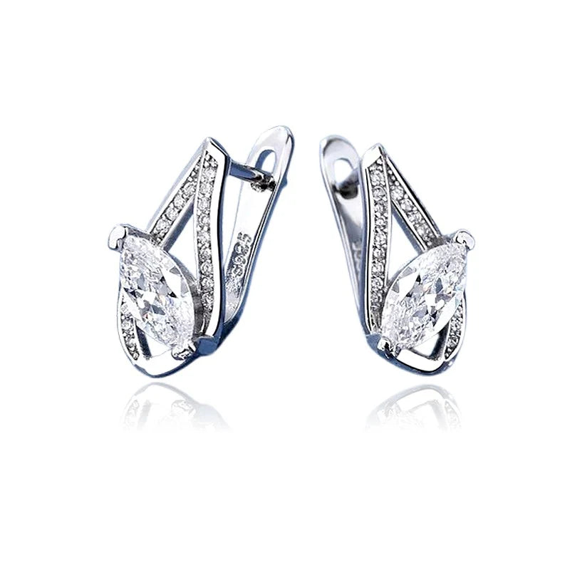 Boucles d'Oreilles Cécile – Argent 925 & Zirconium | Investissement Bijou & Élégance Intemporelle