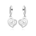 Boucles d'Oreilles Valentina | Argent 925 Poinçon Certifié | Perles & Zirconium | Élégance Discrète