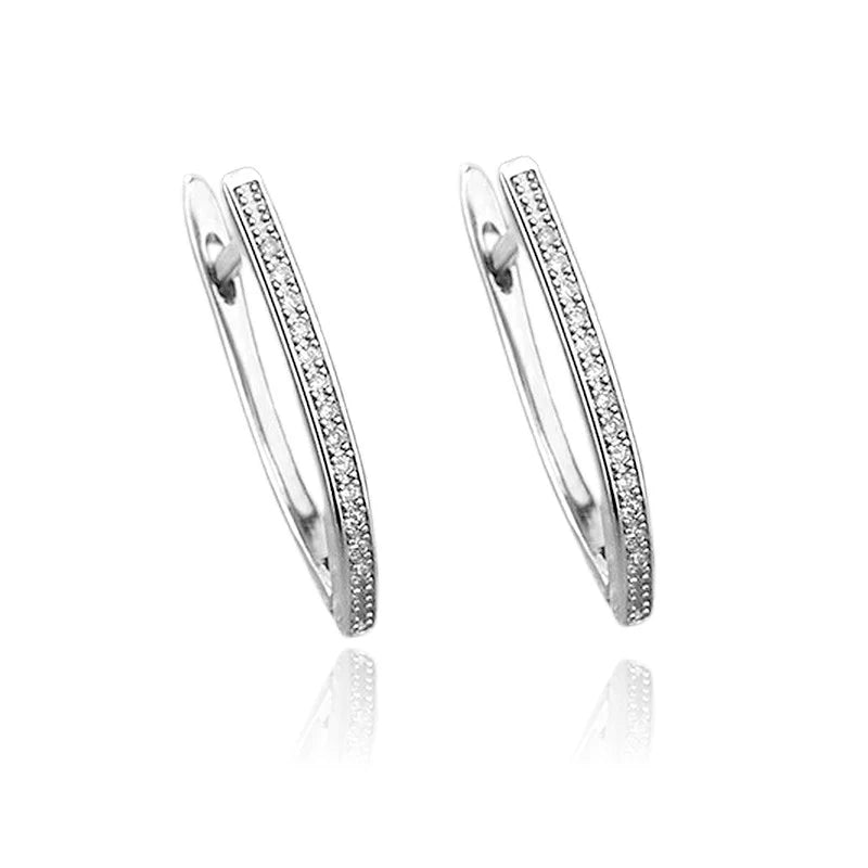 Boucles d'Oreilles Ylonna | Argent 925 Poinçon Certifié | Zirconium | Design Sophistiqué & Exclusif