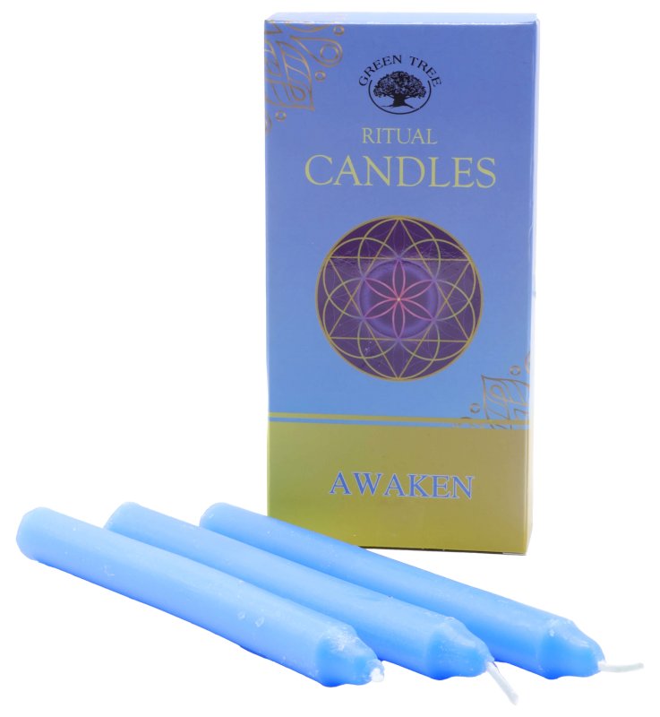 Bougies Rituel Éveil Spirituel – Lot de 10 Bougies Teintées dans la Masse | 13 cm