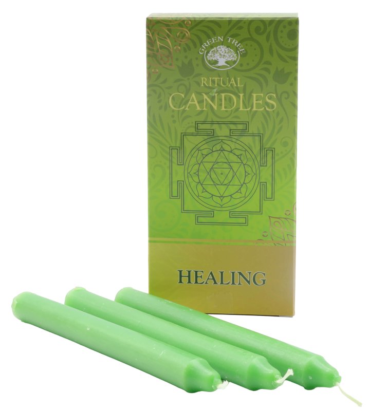 Bougies Rituel Guérison – Lot de 10 Bougies Teintées dans la Masse | 13 cm