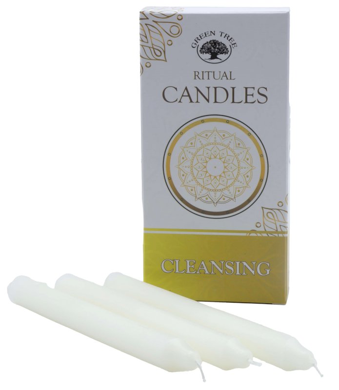 Bougies Rituel Nettoyage Énergétique – Lot de 10 Bougies Teintées dans la Masse | 13 cm