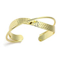* Bracelet Manchette Double Rangs Femme Doré – Plaqué Or 1 Micron Premium | Bijou Moderne Sophistiqué