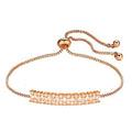 * Bracelet Luxe Serti Or Rose – Diamants CZ | Collection Alchimie
