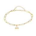 * Bracelet Femme Souple Breloque Lotus Doré Or 18K – Plaqué Or 1 Micron Premium | Bijou Zen Élégant