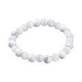 Bracelet Howlite & Œil de Chat Pierres Naturelles 8mm – Homme & Femme