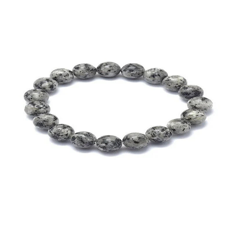Bracelet Jaspe Sésame – Pierres Naturelles 6mm Élastique Homme & Femme