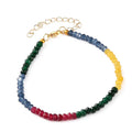 Bracelet Pierres Naturelles Mixtes – Homme & Femme | 4 mm | 20 + 5 cm