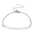 Bracelet Perles Naturelles 6 mm – Homme & Femme | 19 + 5 cm | Bijou Lithothérapie