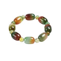 Bracelet Agate Naturelle 15mm – Élastique Unisexe Équilibre & Force | Homme & Femme
