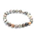 Bracelet Jaspe Picasso Naturel 8mm – Élastique – Homme & Femme