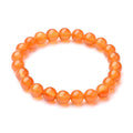 Bracelet Agate Naturelle Élastique | Pierre Naturelle 8 mm | Ancrage & Stabilité | Homme & Femme