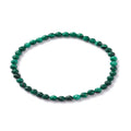 Bracelet Femme Malachite Naturelle Pure 4mm – Élastique Élégance Minérale Intemporelle