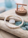 * Bracelet Perles d'Eau Douce 8mm - 17 cm - Fabriqué dans nos ateliers