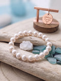 * Bracelet Perles d'Eau Douce 10mm - 21 cm - Fabriqué dans nos ateliers
