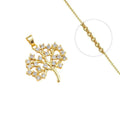 Collier Doré Arbre de Vie – Zirconiums Blancs Sertis | Bijou Nature & Éclat