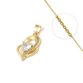 Collier Chaîne Pendentif Cœurs Zirconiums Sertis - Doré | Romance & Éclat