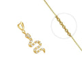 Collier Doré Pendentif Serpent & Zirconiums Sertis | Bijou Femme Élégant & Exclusif