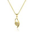 Collier Pendentif Cœur Original Zirconiums Étincelants Doré – Plaqué Or 1 Micron | Charme Discret