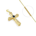 Collier Doré Croix Religieuse – Zirconiums Sertis | Foi & Élégance