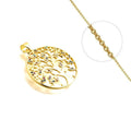 Collier Doré Arbre de Vie Rond – Zirconiums Cubiques Colorés | Bijou Espoir & Nature
