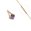 Collier Doré Rose Pendentif Losange Zirconiums – Chaîne 45 cm | Bijou Chic