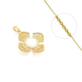 Collier Pendentif Fleur Coquillage Doré à l'Or Fin – Plaqué Or 1 Micron