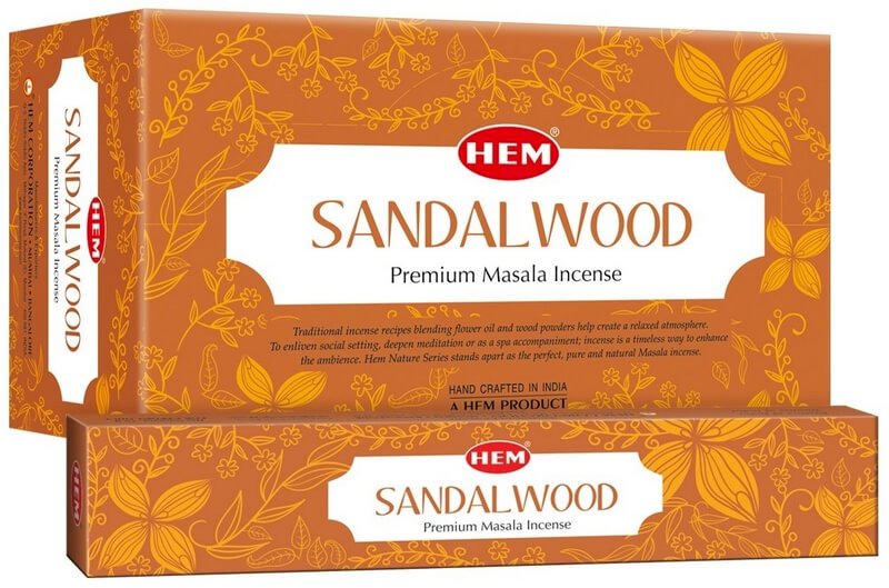 * Encens HEM Santal Masala - Boîte de 12 paquets de 15g