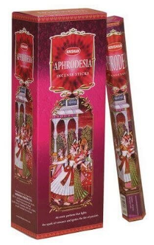 Encens Krishan Aphrodisiaque 20g – Boîte 6 Paquets | Rituel Sensuel Naturel