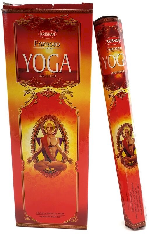 Encens Krishan Yoga 20g | Boîte de 6 Paquets — Harmonie & Pleine Conscience