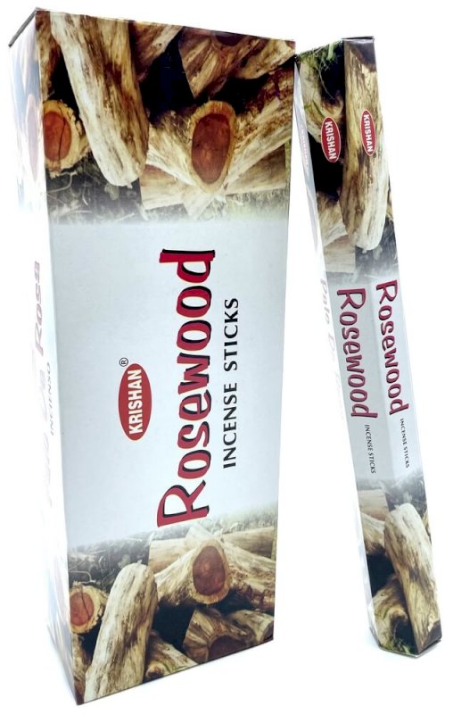 Encens Krishan Bois de Rose 20g – Boîte 6 Paquets | Douceur Boisée & Élégance Florale Naturelle