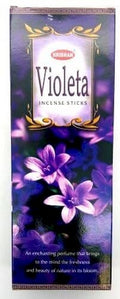 Encens Krishan Violette 20g | Boîte de 6 Paquets — Douceur Florale & Apaisement