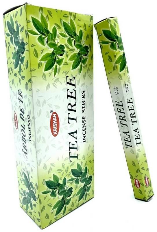 Encens Krishan Arbre à Thé 20g | Boîte de 6 Paquets — Purification & Bien-être Naturel