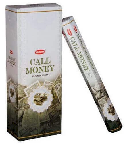Encens Krishan Call Money 20g – Boîte 6 Paquets | Abondance & Prospérité Naturelles