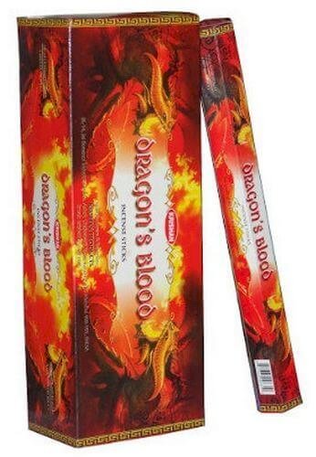 Encens Krishan Sang de Dragon 20g – Boîte 6 Paquets | Protection Puissante & Rituel Sacré