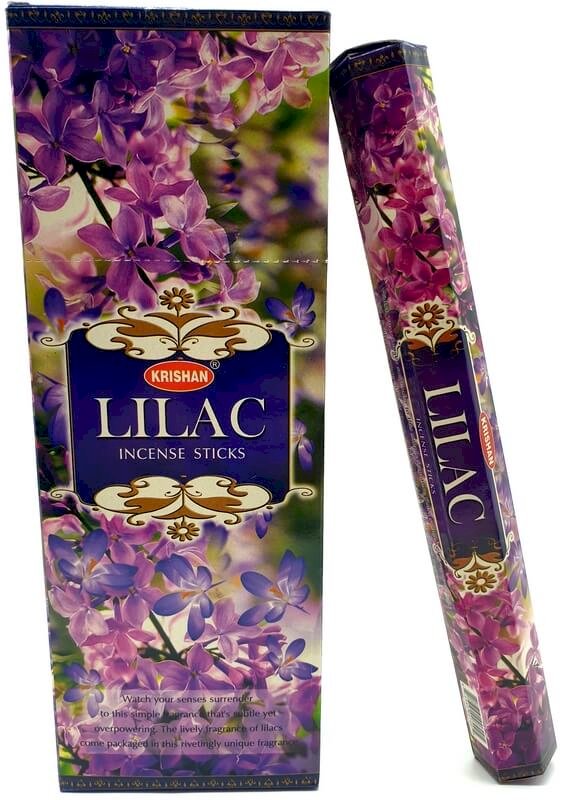Encens Krishan Lilas 20g – Boîte 6 Paquets | Douceur Florale & Sérénité Printanière