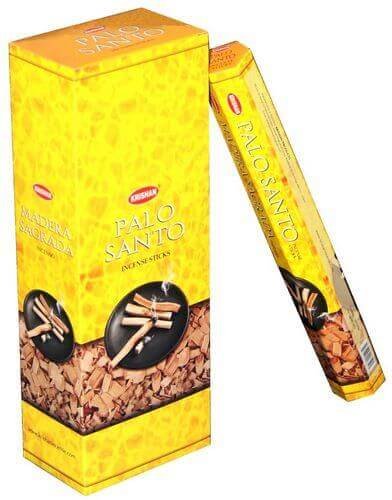 Encens Krishan Palo Santo 20g – Boîte 6 Paquets | Bois Sacré & Purification Chamanique