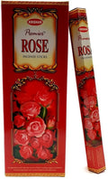 Encens Krishan Rose 20g – Boîte 6 Paquets | Fleur de l’Amour & Douceur Florale Naturelle