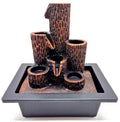 Fontaine Bougeoirs Résine 29cm – Pompe Incluse | Bougies & Eau | Déco Zen Romantique