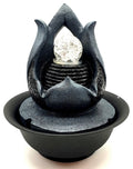 Fontaine Lotus Résine 26cm – LED & Pompe Incluses | Déco Zen Feng Shui Éveil