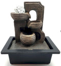 Fontaine Arche & Pots Résine 29cm – LED & Pompe Incluses | Déco Zen Nature Intérieur