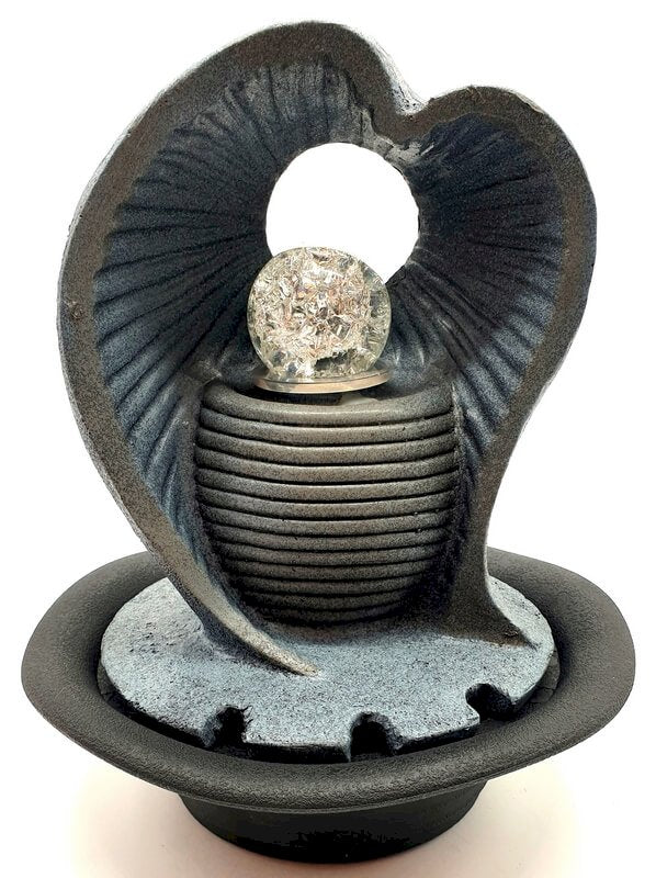 Fontaine Cœur Résine 29cm – LED & Pompe Incluses | Déco Romantique & Bien-être