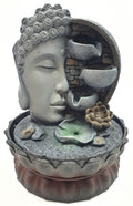 Fontaine Tête de Bouddha sur Mur Résine 29cm – LED & Pompe | Déco Murale Zen Feng Shui