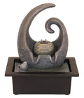 Fontaine Spirale Design Résine 28cm – Pompe Incluse | Déco Zen Minimaliste Intérieur