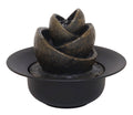 Fontaine Éveil du Lotus Résine 21cm – LED & Pompe Incluses | Zen Spirituel Feng Shui