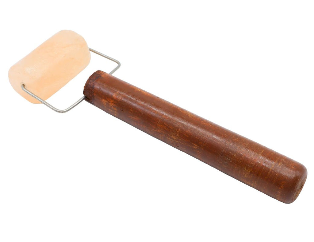 Rouleau de Massage Sel Rose Himalaya – Pierre Naturelle Certifiée | Soin Corps & Lithothérapie