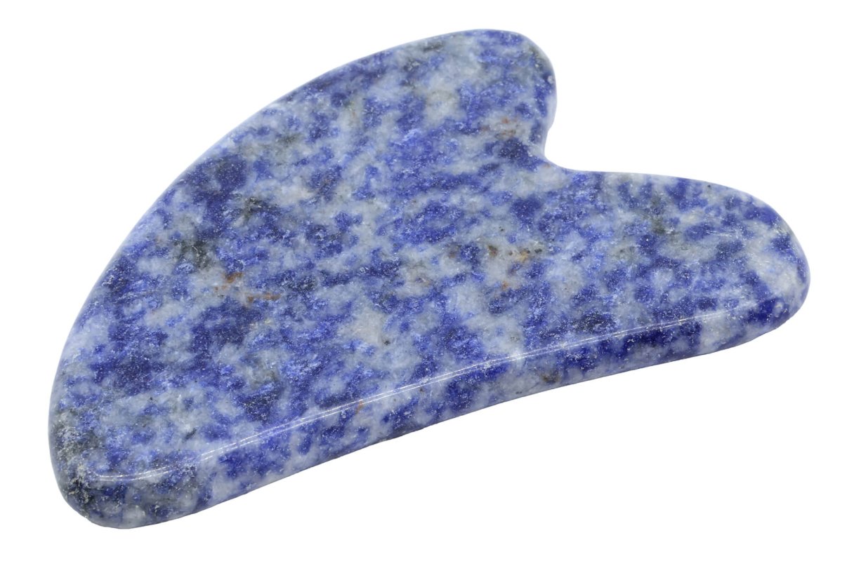 Palme de Massage Sodalite 8cm | Pierre Naturelle Intuition, Sérénité & Soin Corps et Esprit