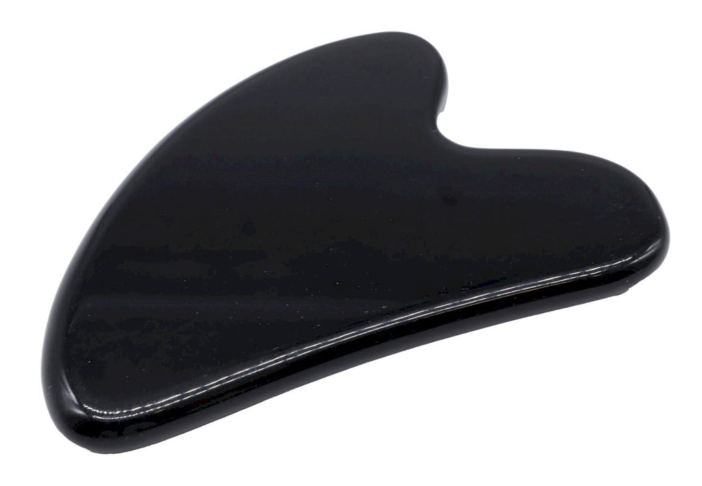 Palme de Massage Obsidienne Noire 8cm | Pierre Volcanique Protection, Détox Énergétique & Relaxation Profonde